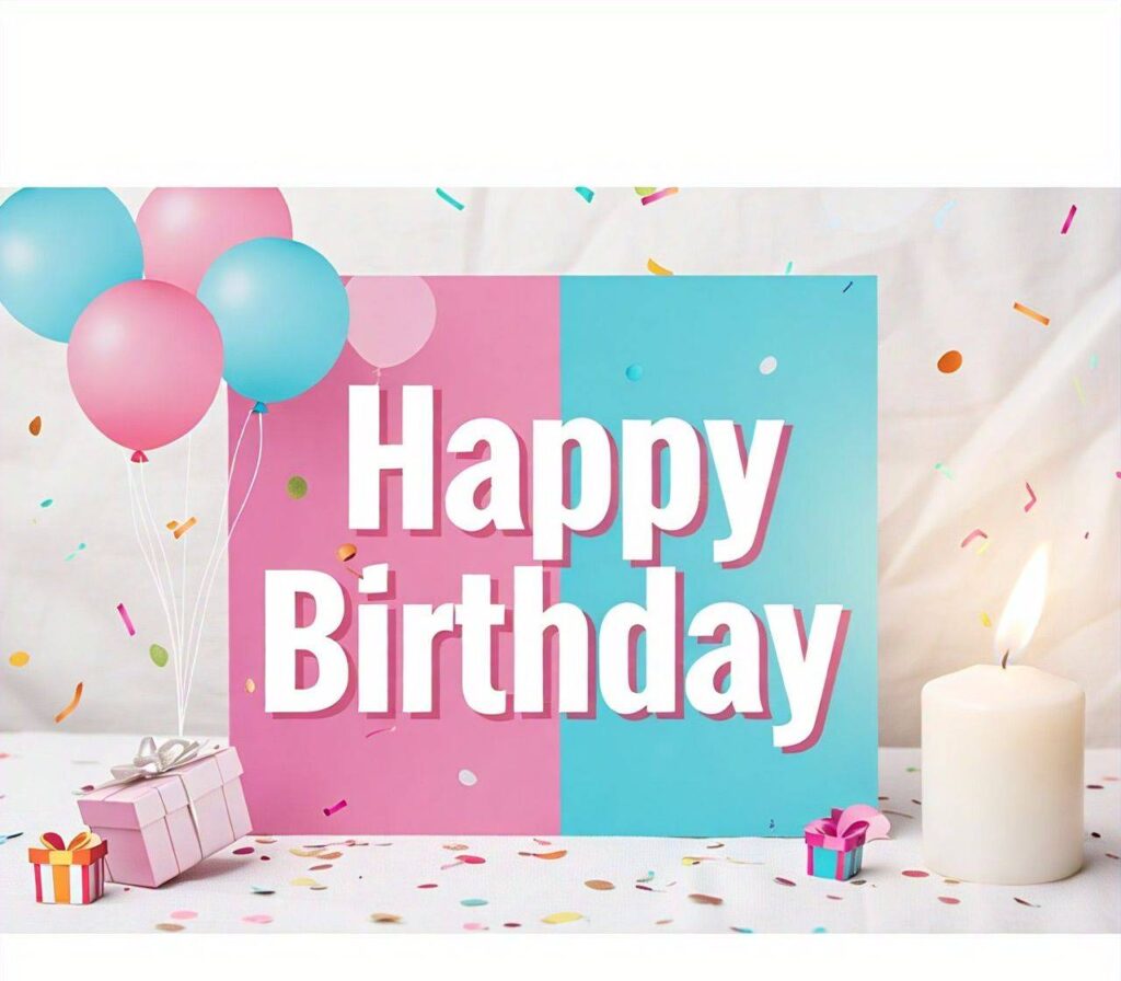 Text Happy Birthday Images for WhatsApp​