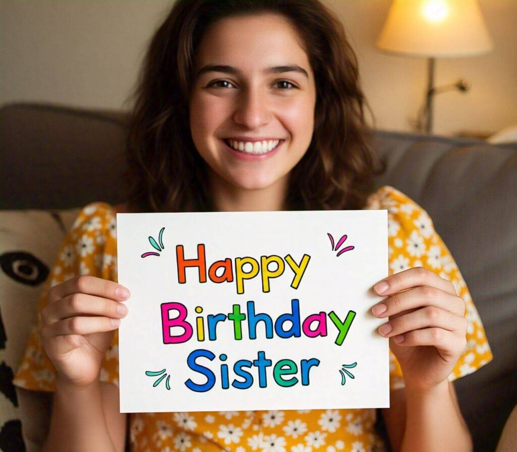 Cute Happy Birthday Sister images