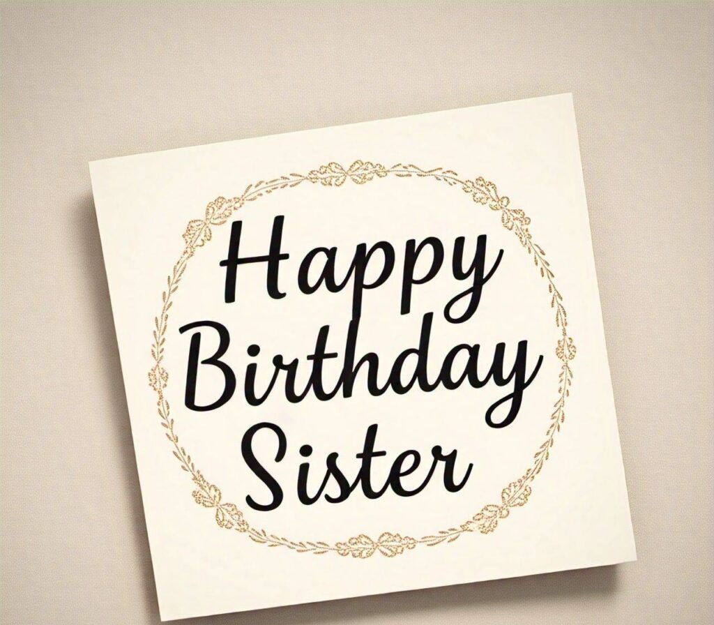 Happy Birthday Sister