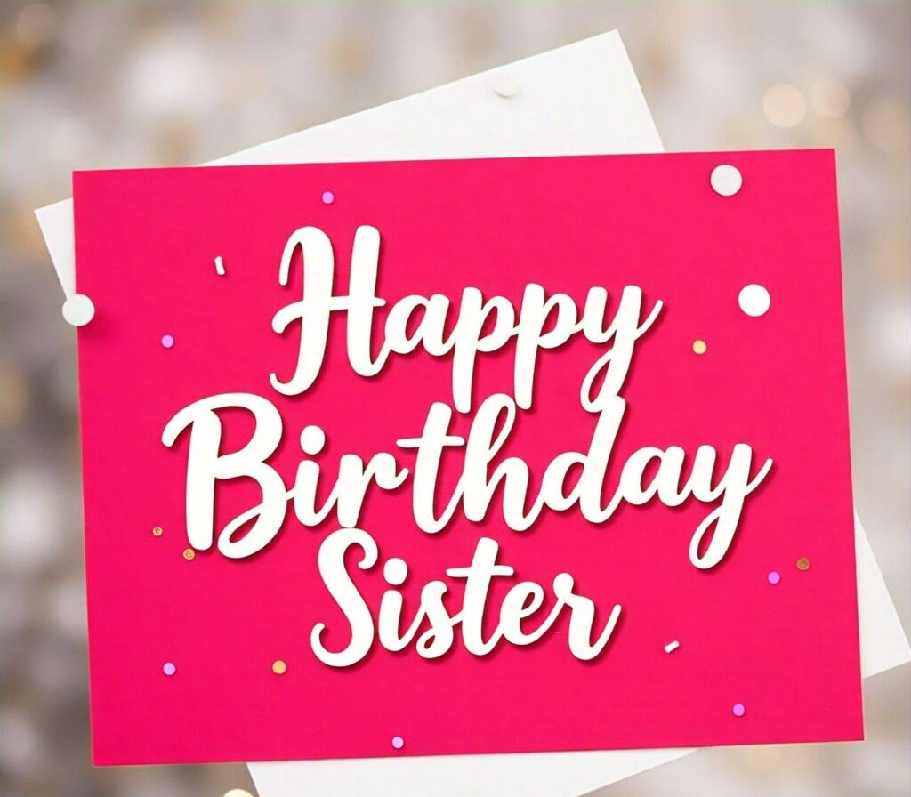 Happy Birthday Sister