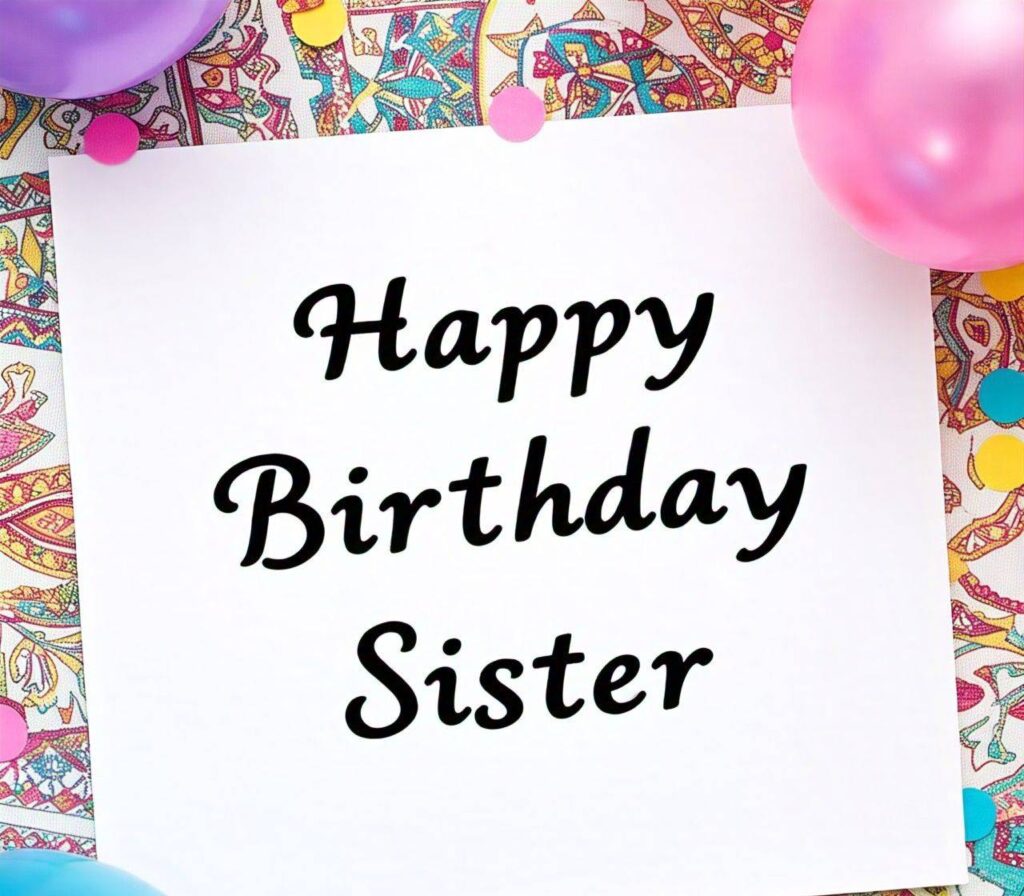 Happy Birthday Sister