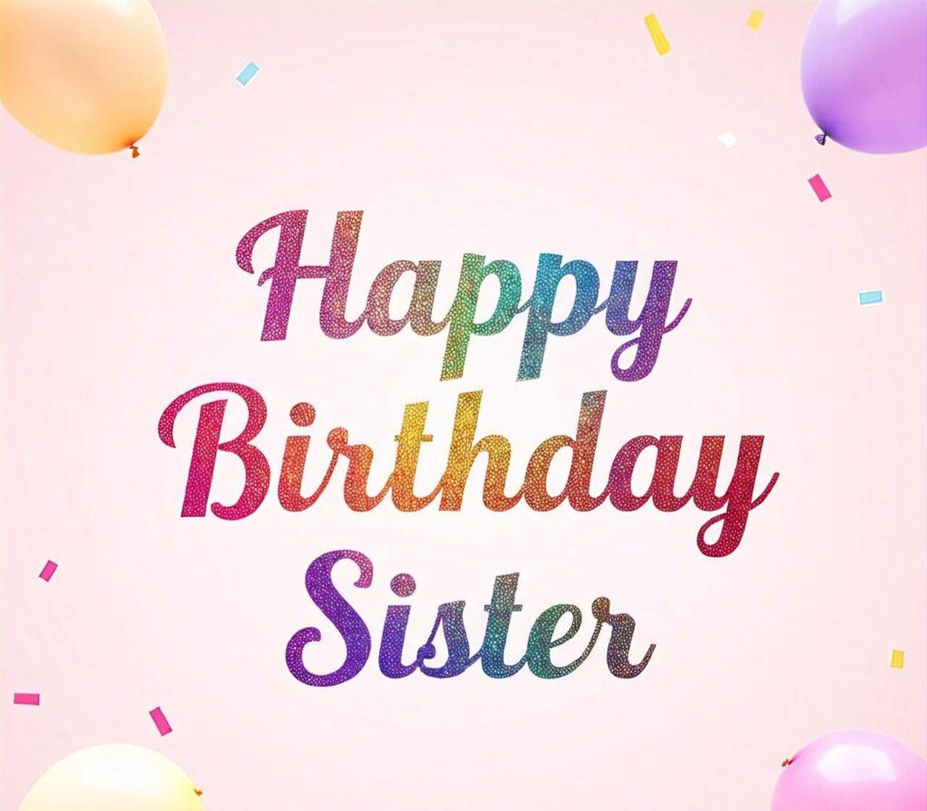 Happy Birthday Sister