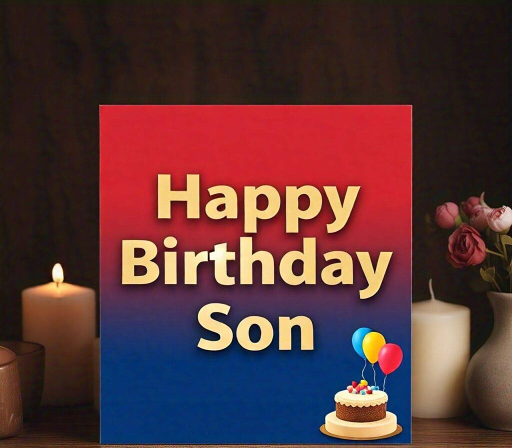 Happy Birthday Son wishes from mom